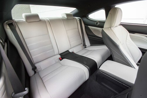 Lexus RC 350 Coupe Rear Interior