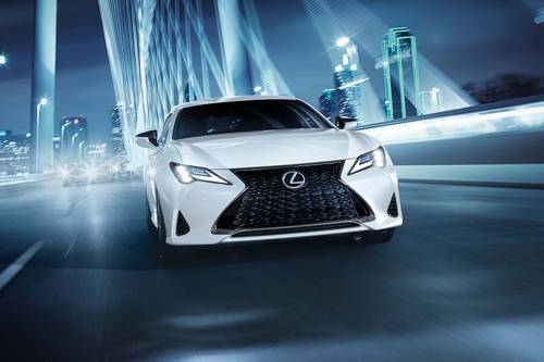 2023 Lexus RC 350 F SPORT Coupe Lifestyle Exterior. Options Shown.