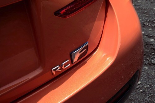 2015 Lexus RC F Coupe Rear Badge
