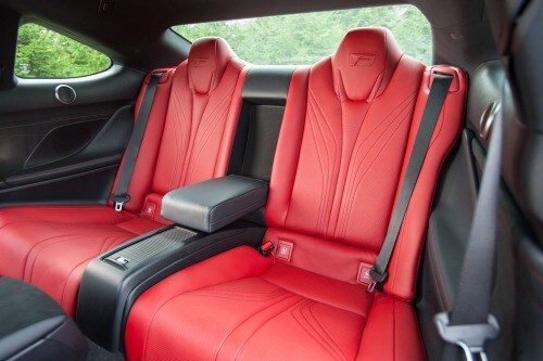 2015 Lexus RC F Coupe Rear Interior