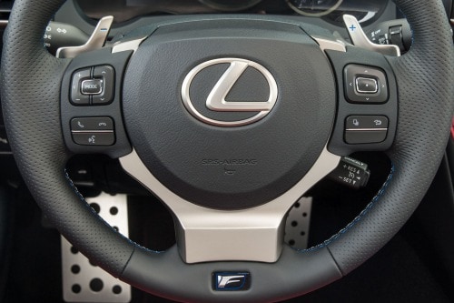 2017 Lexus RC F Coupe Steering Wheel Detail