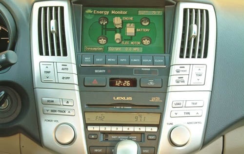 2006 Lexus RX 400h Center Console