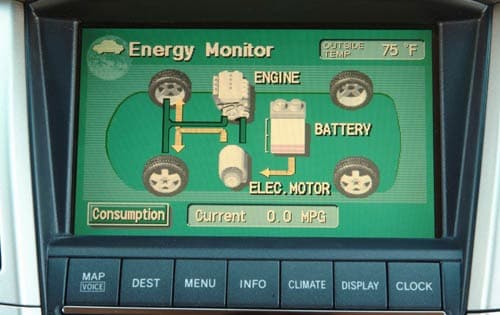 2006 Lexus RX 400h Energy Monitor