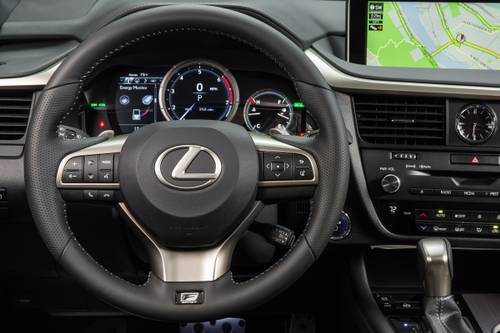 Lexus RX 450h F SPORT 4dr SUV Steering Wheel Detail