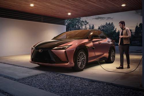 2025 Lexus RZ 450e Premium 4dr SUV Lifestyle Exterior Shown