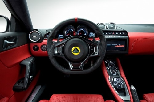 2017 Lotus Evora 400 2+2 Coupe Steering Wheel Detail Shown