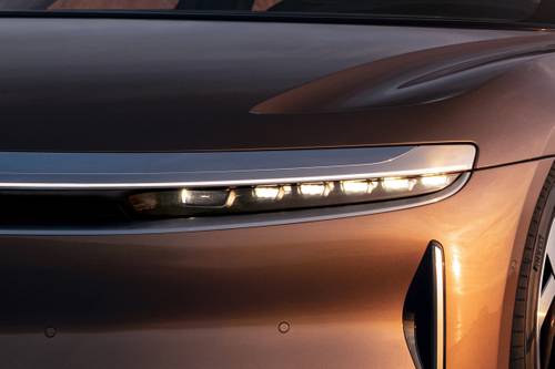 2022 Lucid Air Dream Edition Performance Sedan Headlamp Detail