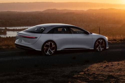 2022 Lucid Air Dream Edition Performance Sedan Profile Shown