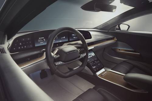 2023 Lucid Air Grand Touring Sedan Steering Wheel Detail
