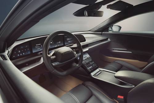 2025 Lucid Air Grand Touring Sedan Steering Wheel Detail