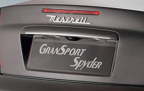 2006 Maserati GranSport Spyder Badging