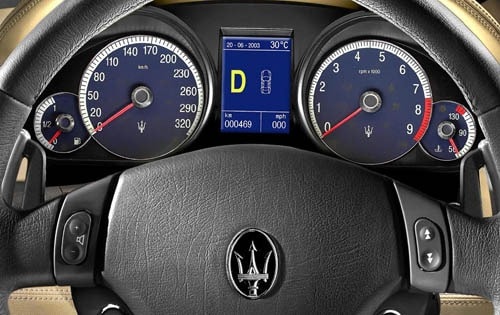 2005 Maserati Quattroporte Gauge Cluster; European Model Shown