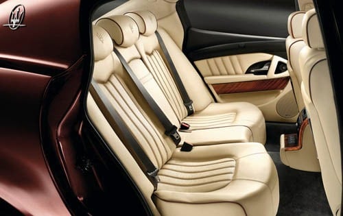 2008 Maserati Quattroporte Executive GT Rear Interior