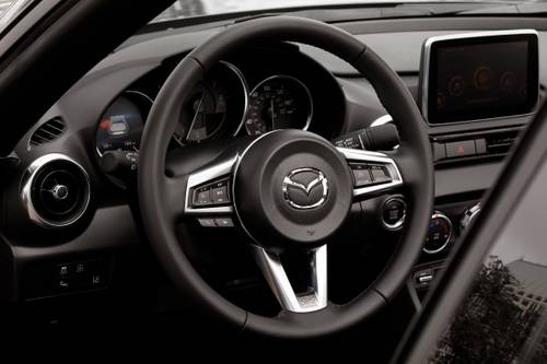 2017 Mazda MX-5 Miata RF Grand Touring Convertible Steering Wheel Detail