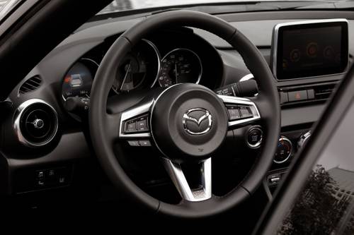 Mazda MX-5 Miata RF Grand Touring Convertible Steering Wheel Detail