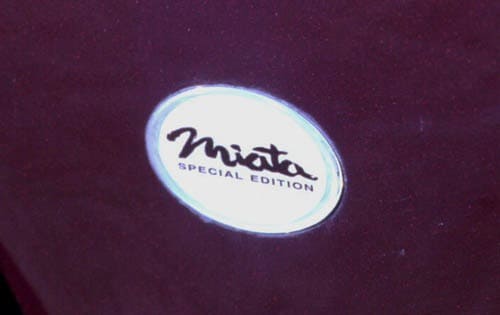 2000 Mazda MX-5 Miata Special Edition Side Badging