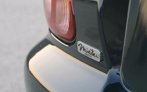 2001 Mazda MX-5 Miata Rear Badging