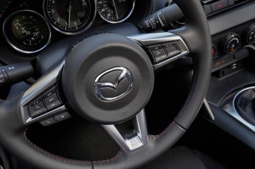Mazda MX-5 Miata Club Convertible Steering Wheel Detail
