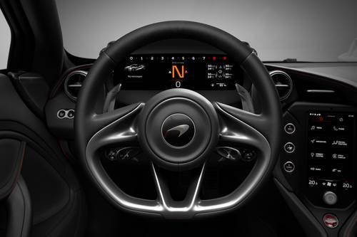 2025 McLaren 750S Spider Convertible Steering Wheel Detail