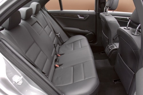 2010 Mercedes-Benz C-Class C350 Sport Sedan Rear Interior