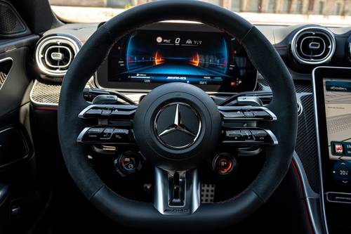 2024 Mercedes-Benz C-Class AMG C 43 Sedan Steering Wheel Detail