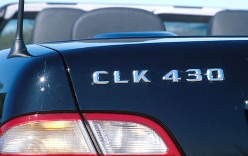 2000 Mercedes-Benz CLK430 Convertible Rear Badging