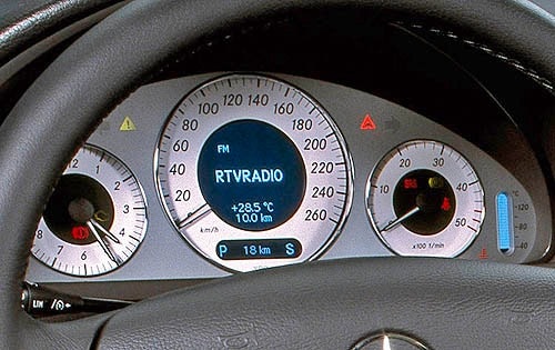 2006 Mercedes-Benz CLK-Class Gauge Cluster, European Model Shown
