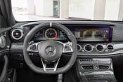 2018 Mercedes-Benz E-Class AMG E 63 S 4MATIC Wagon Steering Wheel Detail. European Model Shown.