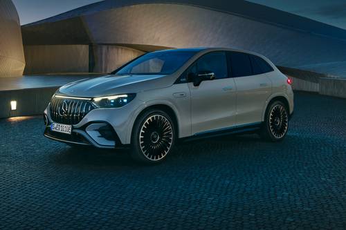 2025 Mercedes-Benz EQE SUV AMG EQE 4dr SUV Exterior. European Model Shown.