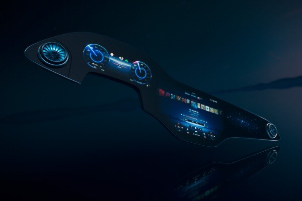 New OLED Hyperscreen Debuts in the 2022 Mercedes EQS Electric Sedan