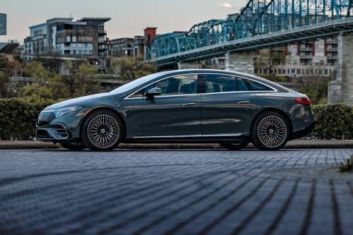 2024 Mercedes-Benz EQS EQS 580 4MATIC Sedan Profile. Manufaktur Signature Package Shown.