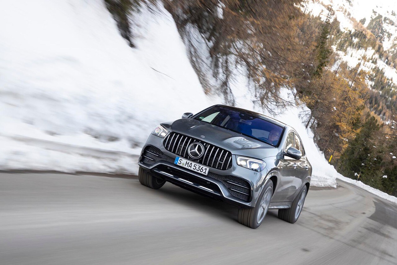 2021 Mercedes-AMG GLE 53 Coupe - Action Front 3/4