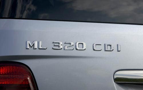 2008 Mercedes-Benz M-Class ML320 CDI Rear Badging