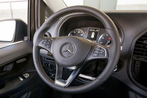 2017 Mercedes-Benz Metris Cargo Minivan Steering Wheel Detail