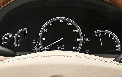 2010 Mercedes-Benz S-Class S600 Instrument Cluster Shown
