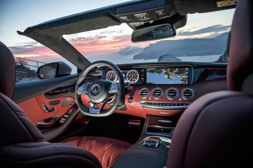 2017 Mercedes-Benz S-Class AMG S63 Convertible Interior. European Specs Shown.