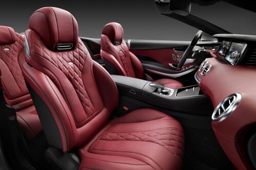 2017 Mercedes-Benz S-Class S550 Convertible Interior. European Specs Shown.