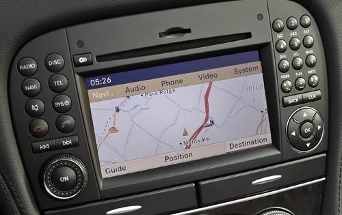 2011 Mercedes-Benz SL-Class SL550 Navigation System Detail Shown