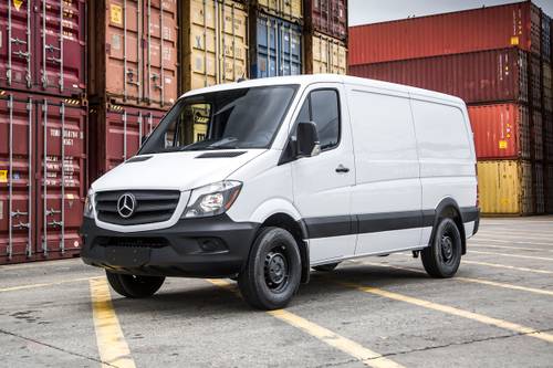 2018 Mercedes Benz Sprinter Worker Pricing Features Ratings And Mercedes Benz Sprinter Worker 144 Wb Cargo Van Exterior Shown