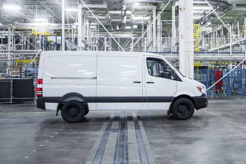 Mercedes-Benz Sprinter Worker 144 WB Cargo Van Profile Shown