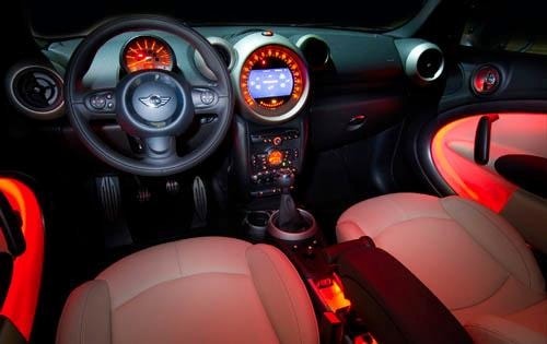 2011 MINI Cooper Countryman S ALL4 Ambient Interior Lighting Detail
