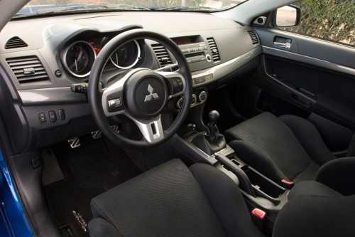 2010 Mitsubishi Lancer Evolution GSR Sedan Interior