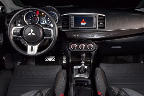 2010 Mitsubishi Lancer Evolution MR Touring Sedan Dashboard