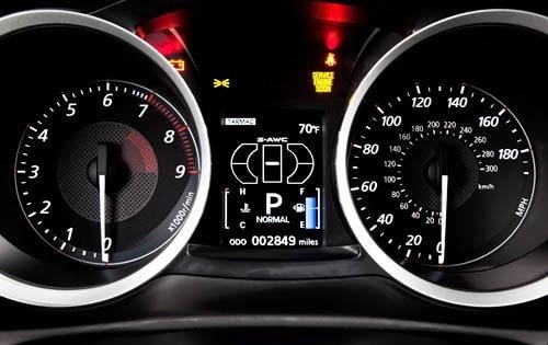 2010 Mitsubishi Lancer Evolution MR Touring Instrument Cluster