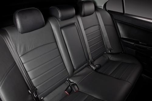 2010 Mitsubishi Lancer Evolution MR Touring Sedan Rear Interior