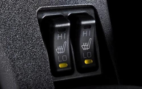 2011 Mitsubishi Lancer Evolution MR Seat Heater Detail