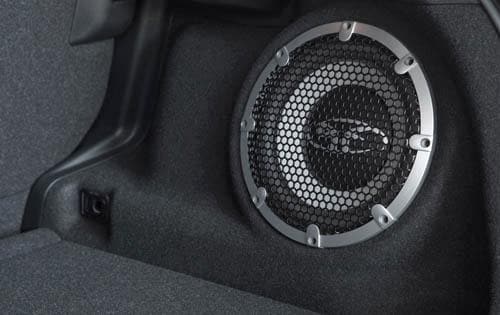 2011 Mitsubishi Outlander Sport SE Subwoofer Detail