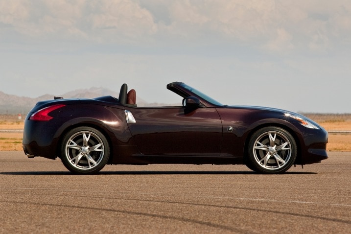 Convertibles, like this Nissan 370Z, are also called cabriolets or roadsters.