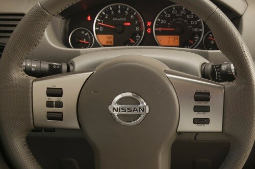 2012 Nissan Frontier SL Crew Cab Pickup Steering Wheel Detail