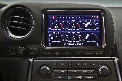 2014 Nissan GT-R Track Edition Coupe Center Console